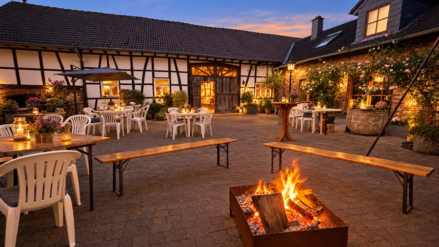 Innenhof am Abend