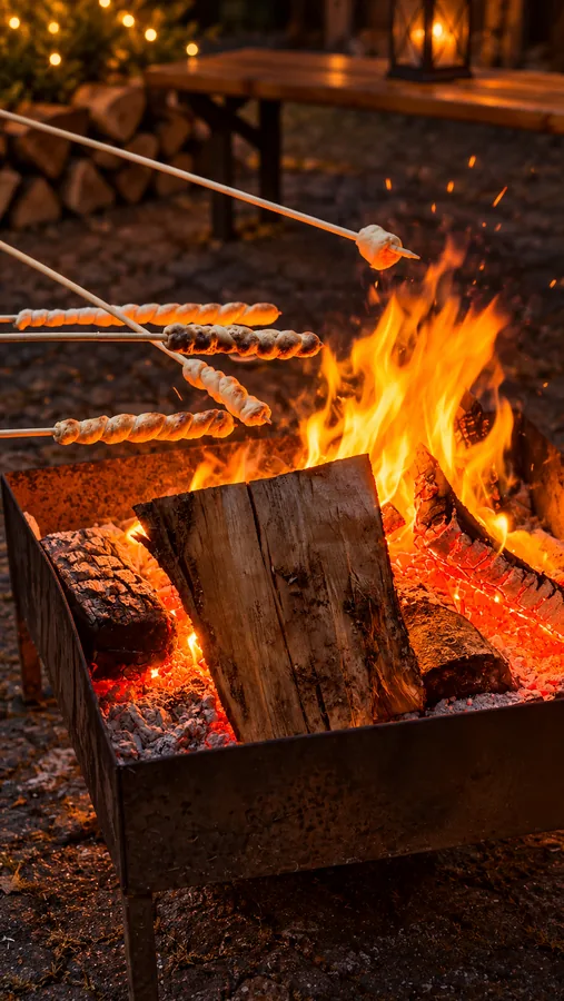 Feuerstelle im Innenhof
